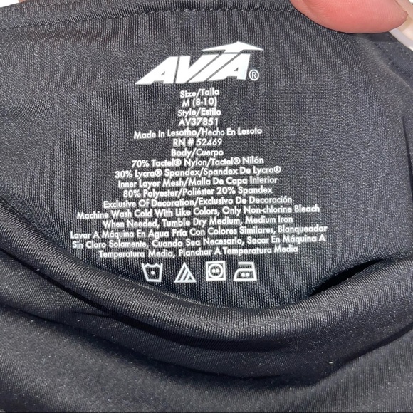 AVIA Black Talla Leggings M NWOT - Picture 4 of 6